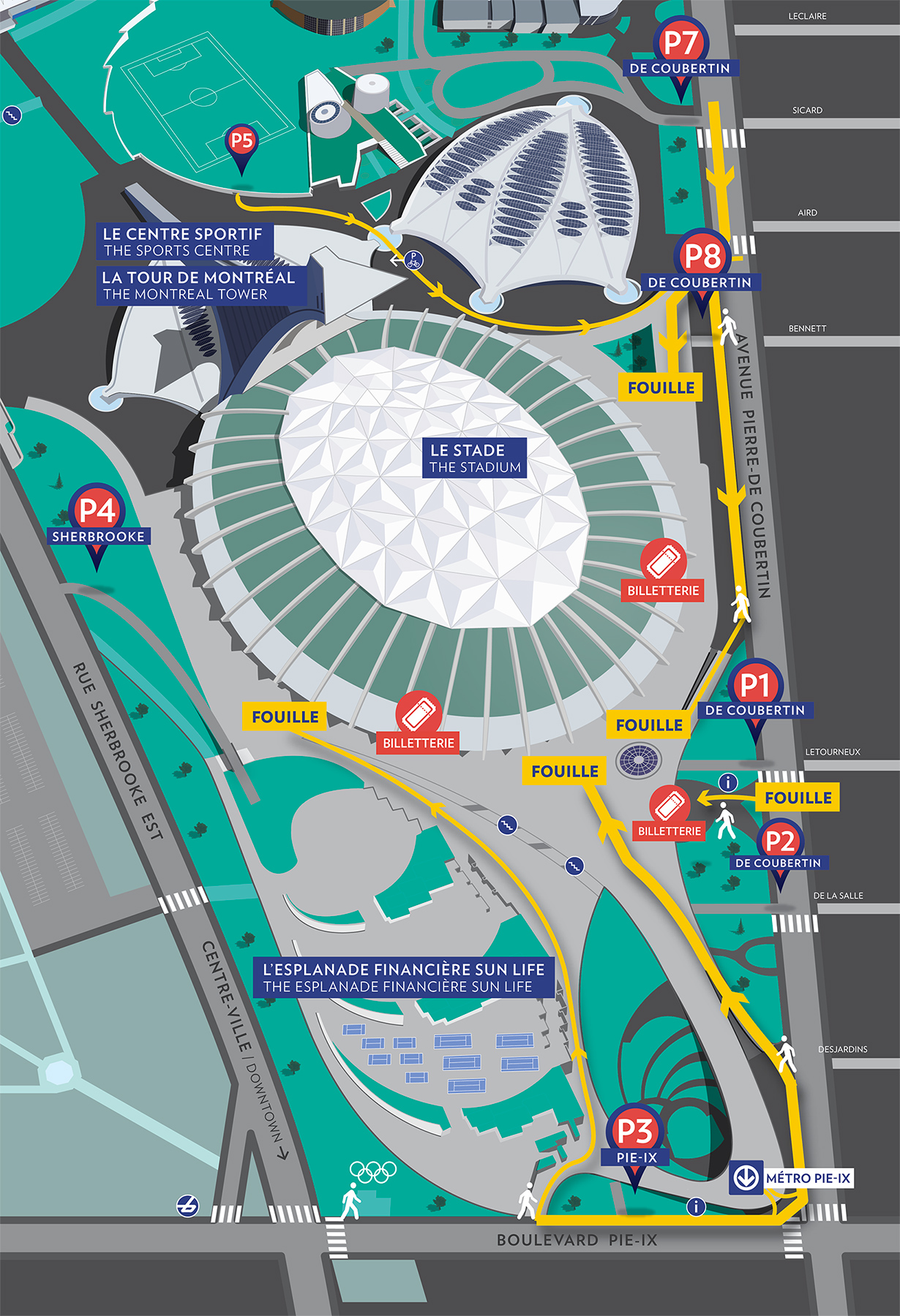 Stade Olympique Seating Chart Impact